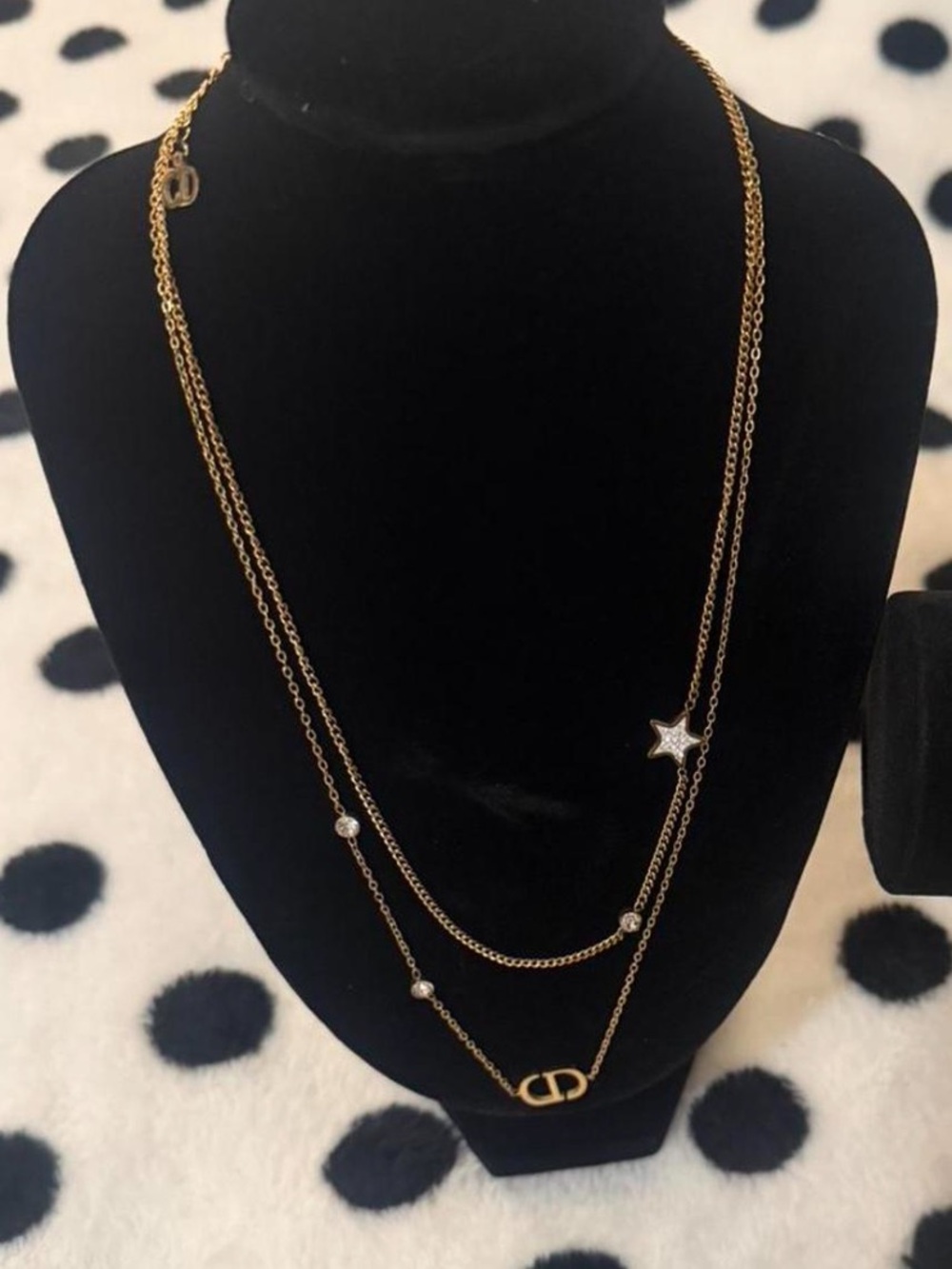 Dior doubled chain necklace - Picture 2 of 2